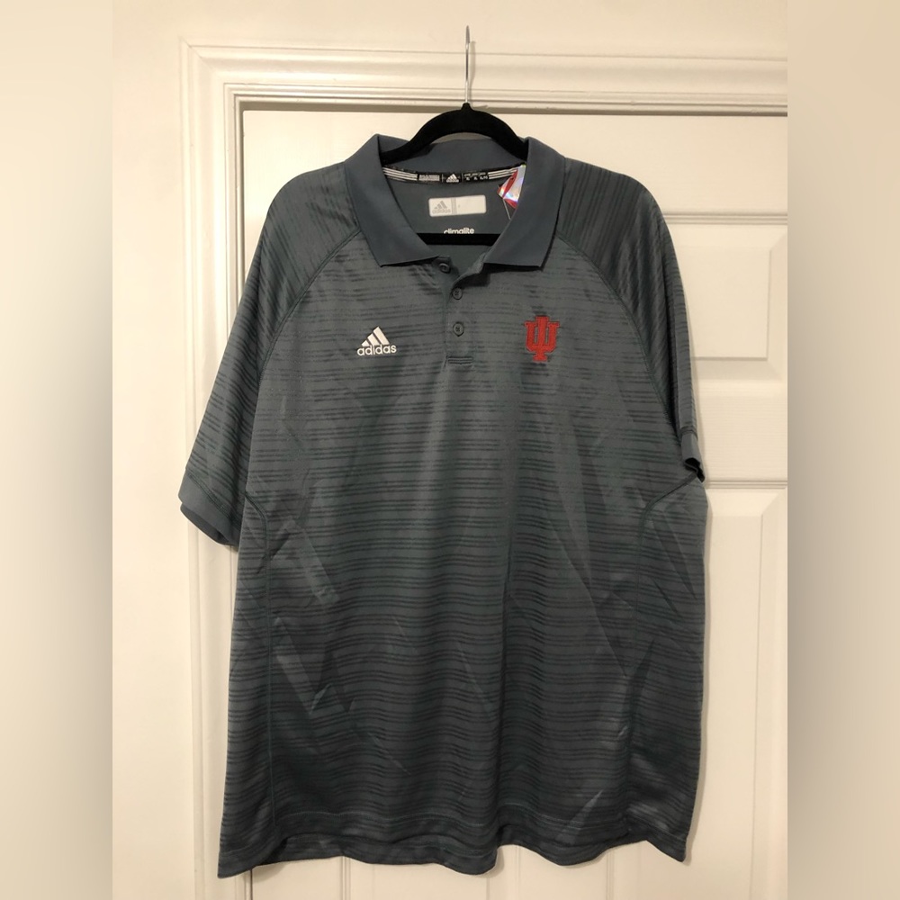 Adidas Indiana Hoosiers Polo. XL. NWT.